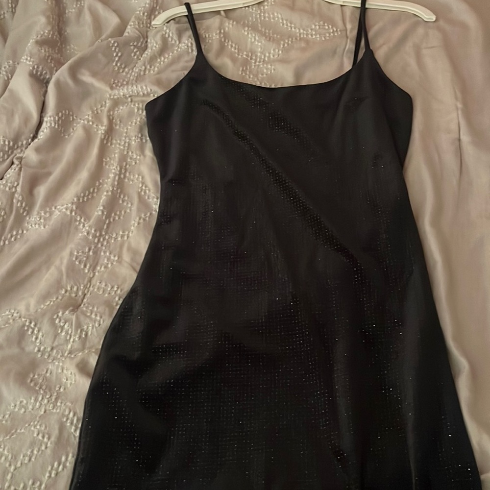 Sparkly mini black dress from Windsor